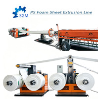 Nouvelle machine extrudeuse automatique de feuilles de mousse PS contrôlée par PLC, 260 kW, haute performance, écologique, avec moteur de pompe haute sécurité 1