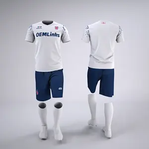 Camiseta de fútbol personalizada, uniformes de fútbol, Conjunto de camiseta de fútbol de secado rápido, ropa de fútbol sublimada, camiseta de fútbol de Inglaterra