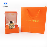 Montre classique pour homme avec logo personnalisé, mouvement japonais, bracelet en cuir et acier inoxydable, cadran à quartz, style sport, 20 mm