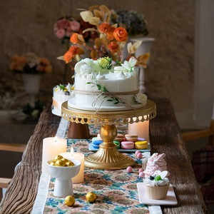 Support à gâteau jetable stable en fer à une seule couche, mariage, hôtel, <span class=keywords><strong>café</strong></span>, goûter, anniversaire, banquets, outils pour gâteaux - Product Image 2