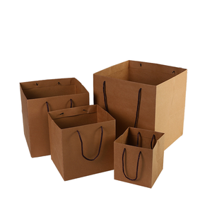 Custom Luxury Handmade Classic Kraft Paper Clothing Shoes Gift <b>Bag</b> Digital Printing Rope Handle Ribbon Recycled - Product Image 1