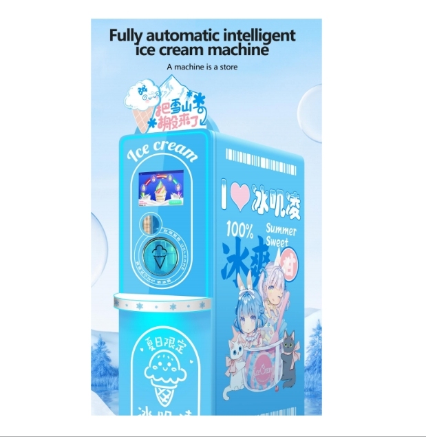 Hot Sell Multiple Flavors Cold Drink and Food Vending Machine Ninja Ice Cream Maker Machine for Sale