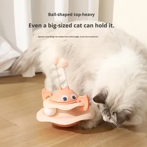 Juguete para Gatos de PP, Bandeja de Juego con Forma de Abeja, Entretenimiento Automático, Alivio del Aburrimiento, Plato Giratorio - Product Image 2