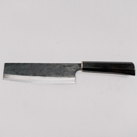 Couteau à trancher à lame carrée, longueur de lame 175 mm, méthode de traitement thermique par chauffage et trempage, pour trancher les légumes et les fruits