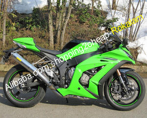 Kit de carénage ZX-10R 2011 <span class=keywords><strong>2012</strong></span> 2013 2014 2015 pour <span class=keywords><strong>Kawasaki</strong></span> <span class=keywords><strong>Ninja</strong></span> <span class=keywords><strong>ZX10R</strong></span> ZX 10R 11-15, pièces de carrosserie vertes - Product Image 1
