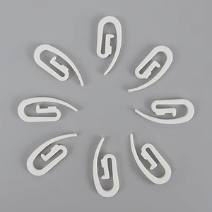 Yibo Fabricant Prix d'usine Crochet de <span class=keywords><strong>rail</strong></span> de rideau en plastique blanc de haute qualité <span class=keywords><strong>Crochets</strong></span> de <span class=keywords><strong>rail</strong></span> de rideau en plastique - Product Image 2