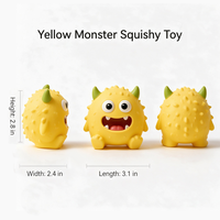Lot de 6 jouets sensoriels anti-stress à montée lente en forme de monstres mignons pour enfants et adultes