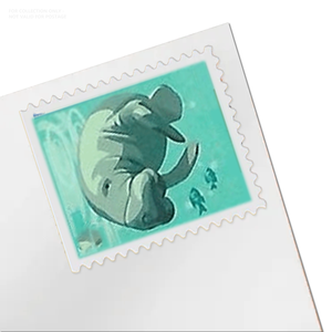 Etiquetas <span class=keywords><strong>Postales</strong></span> de Correo de EE. UU. con Diseño Conmemorativo Antiguo de la Bandera 2024, Tema Salva Manatís, <span class=keywords><strong>Sellos</strong></span> de Correo Económicos de Países y Estados - Product Image 1