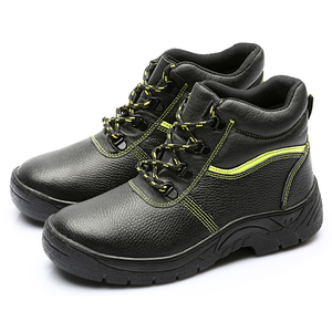 2023 cina calzature in gomma da uomo resistenti in vera pelle per stivali di sicurezza con punta in acciaio invernale - Product Image 4