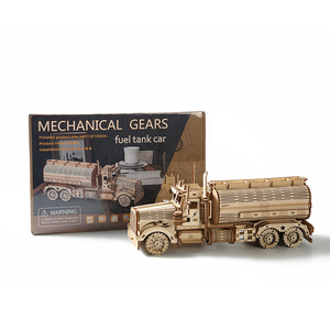 Modèle en bois à assembler de petite taille, jouets d'assemblage manuel DIY, puzzle de voiture en bois 3D - Product Image 1