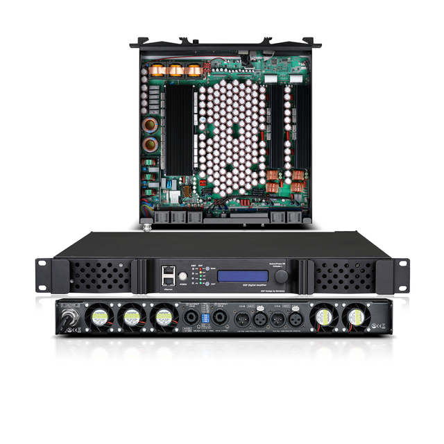 DG-DSP Series New 2-Channel 1U Class-D Big Power Digital Amplifier 2200W/2500W/3000W/3500W/4200W for Multiple Applications