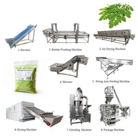 Hoogwaardige Moringa bladpoeder volautomatische productiemachine Moringa bladdroogmachine Moringa bladpoeder productielijn