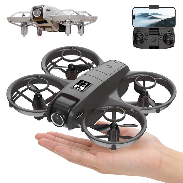 AiJH Beginner Electric Mini Drone Foldable Brushless Motor Indoor-Outdoor Integrated Camera 2.4G WiFi Auto Dron