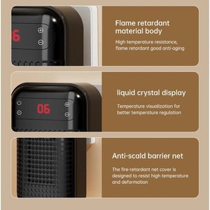 Riscaldatore elettrico parete Plug-in portatile radiante riscaldatore d'ambiente 500W a risparmio energetico radiante scaldabagno a parete riscaldatore elettrico - Product Image 2