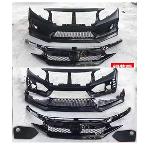 Kit de Carrocería para Conversión Estilo <span class=keywords><strong>Type</strong></span> <span class=keywords><strong>R</strong></span> con Cubierta de Parachoques Delantero y Parrilla para Honda Civic 2016-2019 - Product Image 5