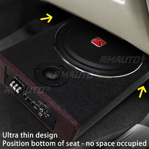800W Car Seat Subwoofer <b>Speaker</b> Alloy Shockproof Power <b>Amplifier</b> Active Subwoofers Car Stereo Car Audio Processor Music Player - Product Image 2