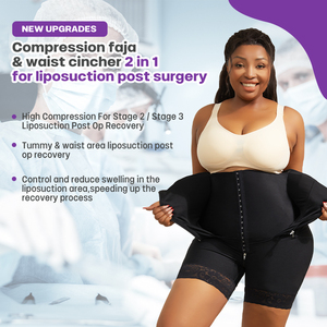 Quần định hình nâng mông cao eo sau phẫu thuật, sản xuất theo yêu cầu, kiểm soát bụng, bó sát, kiểu Colombia - Product Image 2