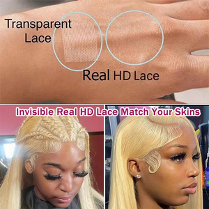 CLJhair 13X4 直发前额蕾丝假发 金发 - Product Image 6