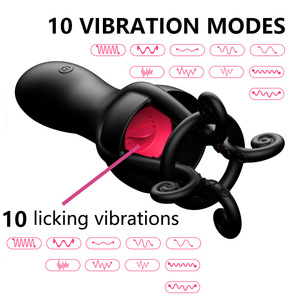 Brinquedos Sexuais Masculinos Vibrador Peniano, Masturbador Masculino Treinador Peniano para Homens com 10 Vibrações para Estimulação do Glande - Product Image 1