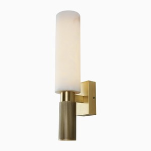 Custom Factory Wholesale Nordic Living Room Copper Alabaster Wall Lamp Light Modern Creative Bedroom <b>Bed</b> Aisle Corridor Light - Product Image 2