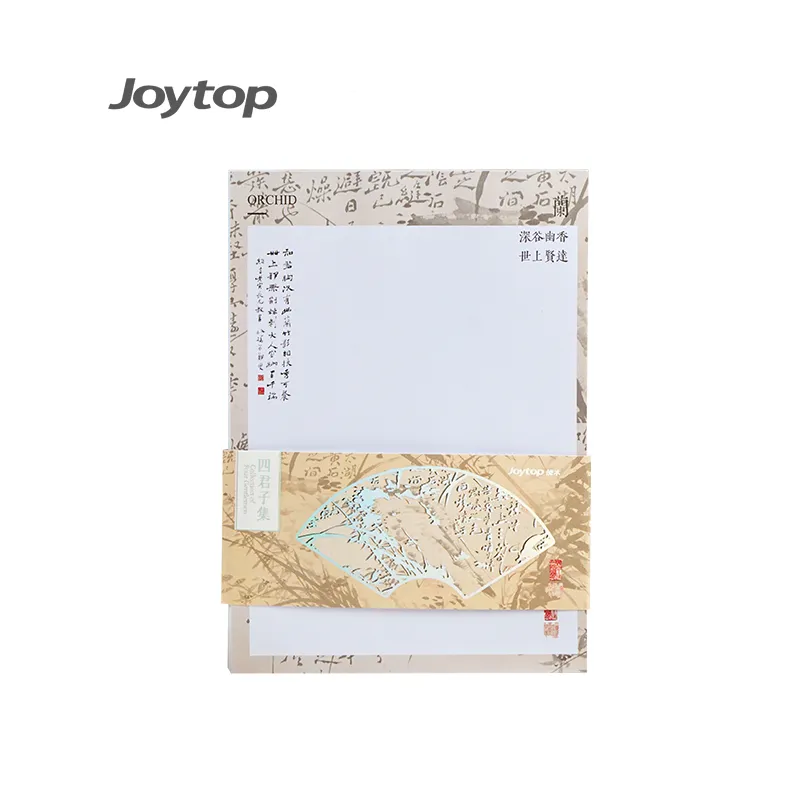 Joytop JT-101190 grosir koleksi empat pria lukisan Cina gaya A5 draf menulis pad notebook