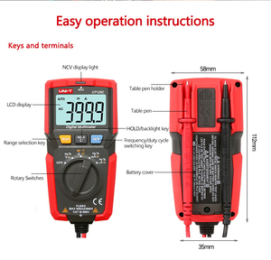 UNI-T UT125C AC 600V True RMS มัลติมิเตอร์อัจฉริยะเกรดอุตสาหกรรม ชุดมัลติมิเตอร์แบบอนาล็อก - Product Image 5
