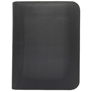 ModernQiu A4 tamaño portátil de cuero PU con cremallera Reanudar Padfolio bolsa de documentos personalizada con logotipo personalizado de Venta caliente - Product Image 3