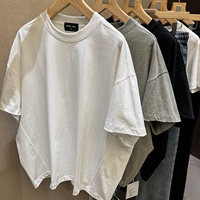 Camiseta de Manga Corta para Hombre, Estampado Gráfico, Corte Holgado, Cómoda para Actividades al Aire Libre, con Estampado de Letras, Cuello Redondo, Algodón Suave, Nueva Colección 2026