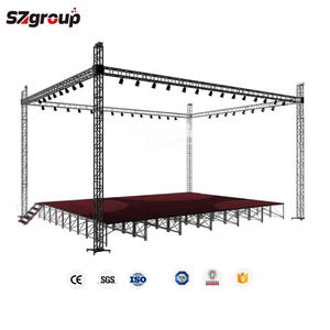 Balıksırtı çatı kafes hammadde kimlik izlenebilirlik alüminyum alaşım tıkaç kafes sahne olay için yüksek yük kapasitesi - Product Image 2