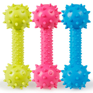 Hot Sale Eco-Friendly TPR Rubber <b>Dumbbell</b> Chew Toy for Dog Teeth Cleaning Intelligence Training - Product Image 2