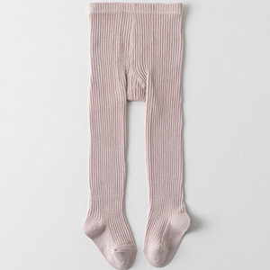 Xiangyi Medias De <span class=keywords><strong>Bebe</strong></span> Primavera Otoño Punto Pantimedias De Algodón Sólido Bebé Niña Medias - Product Image 2