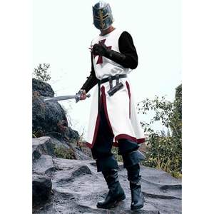 2025 hommes médiévaux croisés chevaliers tunique Renaissance guerrier templier Cosplay hauts - Product Image 4