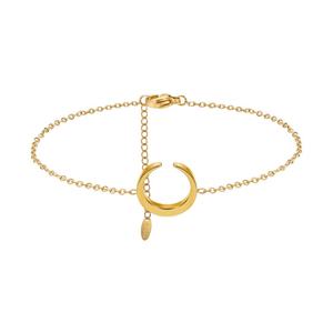 Pulsera de Mujer con Dije de Luna de Acero Inoxidable, Diseño Nuevo y de Alta Calidad 2024 - Product Image 1