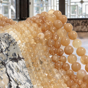 Natural Frosted Yellow Jade Aventurine Agate Beads Matte Finish Round 6mm 10mm for Bracelet Necklace Jewelry Making Wholesale, - Product Image 2