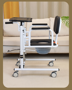 Fauteuil roulant hydraulique pliable et portable, multifonctionnel, pour le bain, la toilette et le transfert des personnes âgées, en gros - Product Image 5