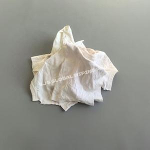 Trapos de Algodón Absorbentes, Trapos de Camiseta Blancos, Paños de Limpieza de Algodón Marino, Telas de Algodón para Limpieza - Product Image 1