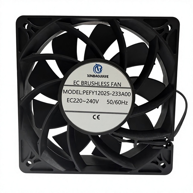 12025 EC Axial Fan AC220V 120*120*25mm Energy Saving Brushless Industrial Cabinet Cooling Fan ODM