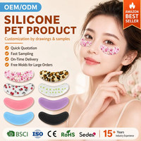 Masque pour les yeux en silicone réutilisable imprimé sur mesure, lavable, anti-rides, patchs pour les yeux secs et mixtes, marque privée