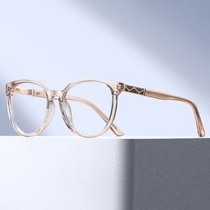 Monture de lunettes optiques Partagas <span class=keywords><strong>en</strong></span> TR90, ronde, avec charnière à ressort, anti-lumière bleue, pour femmes - Product Image 1