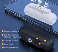 Banco de energía de carga rápida 3 en 1 magnético para iPhone y para Samsung 20W salida impermeable Mini cargador de teléfono celular