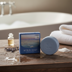 Jabón exfoliante de sal marina Muro de alta calidad 90g con precio bajo competitivo - Product Image 3