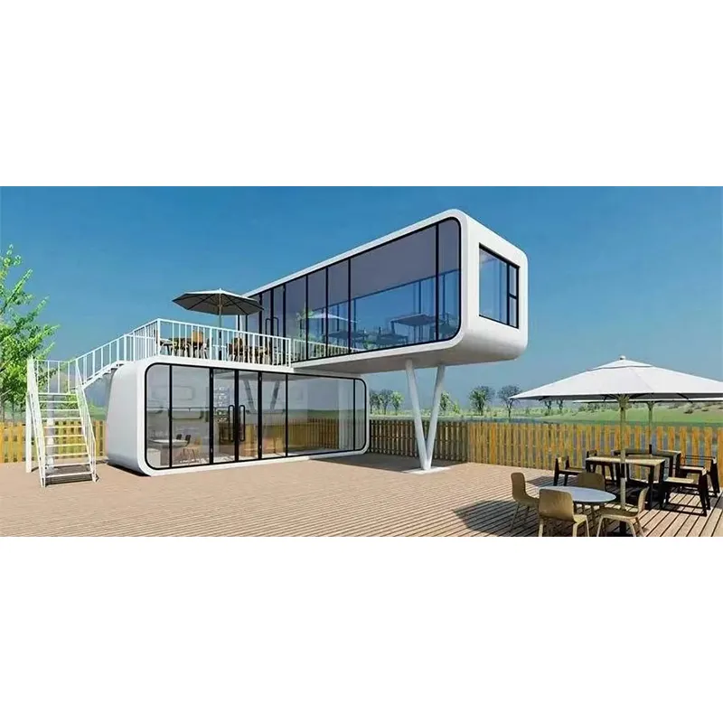 20/40ft prefabrik kabin evleri bahçe Pod uzay modülü Apple kabin yaşam ve çalışma için