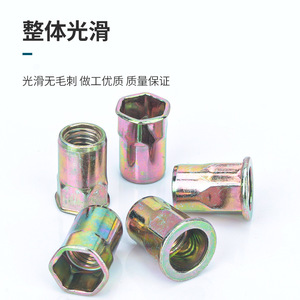 น็อตยึดหัวหกเหลี่ยมแบบแบนชุบสังกะสี Zhuojin Hardware ขนาด M3 M4 M5 M6 M8 M10 M12 สำหรับงานก่อสร้าง - Product Image 3