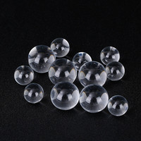 Billes en acrylique transparentes de 10 mm, sphères PMMA de haute précision sans trou, perles rondes solides