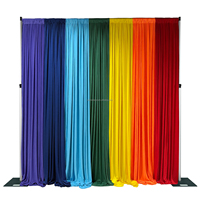 ANNIELU Rideaux de fond modernes et colorés en polyester et élasthanne extensibles dans les quatre sens pour la décoration de mariages, événements, fêtes et scènes