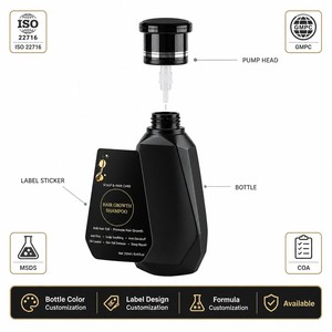 Shampoo allo Zenzero con Caffeina e Aminoacidi per la Crescita dei <span class=keywords><strong>Capelli</strong></span>, <span class=keywords><strong>Anti</strong></span>-<span class=keywords><strong>Caduta</strong></span>, Riparazione Profonda, Rafforzamento delle Radici, Risultati Visibili in 4 Settimane, per Adulti - Product Image 6