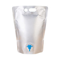Pochette Doypack en aluminium à bec verseur pour portionnement de liquides, emballage à emporter pour soupes, lait de soja, boissons, sauces, avec poignée