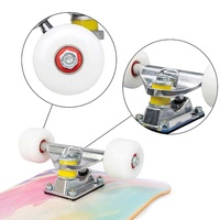 Wellshow Sport Skateboards complets pour débutants et adultes, planches à roulettes en bois chinois à 7 couches, double kick, concave, longboard