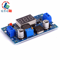 LM2596S Module d'alimentation abaisseur Buck DC-DC réglable avec voltmètre LED Affichage numérique Type LM2596
