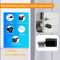 Nouvelle serrure intelligente biométrique numérique à combinaison, empreinte digitale, mot de passe, serrure de porte intelligente Ttlock pour portes en bois